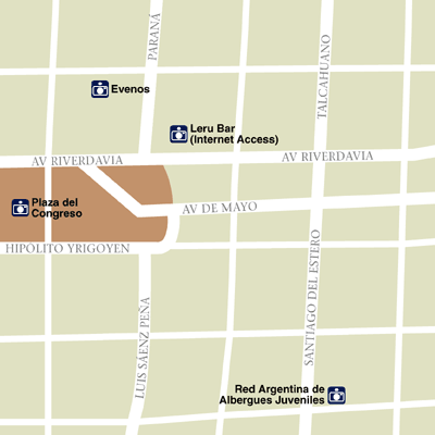 Map of Buenos Aires Hotel Locations