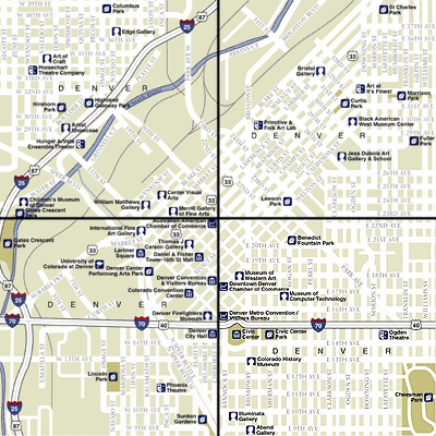 Denver Map : City Street Map Selection
