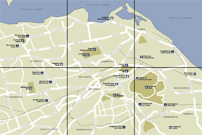 Edinburgh Map : City Street Map Selection