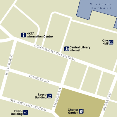 Map of Hong Kong Hotel Locations