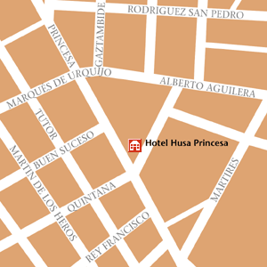 Map of Madrid Hotel Locations