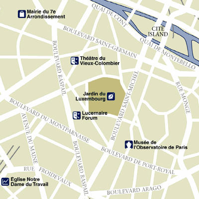 Map of Paris Hotel Locations