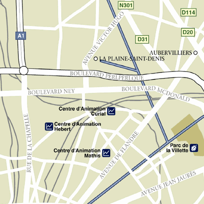 Map of Paris Hotel Locations