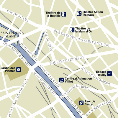 Map of Paris Hotel Locations