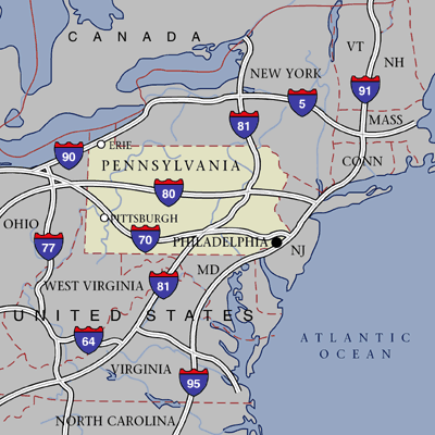 Pennsylvania State Map