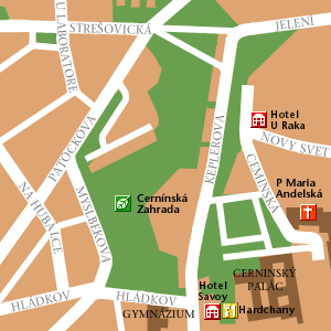 Map of Prague Hotel Locations