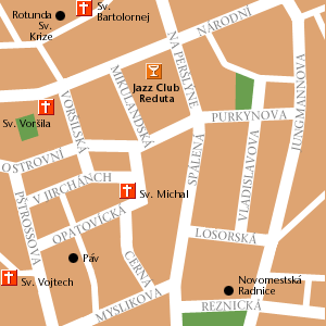 Map of Prague Hotel Locations