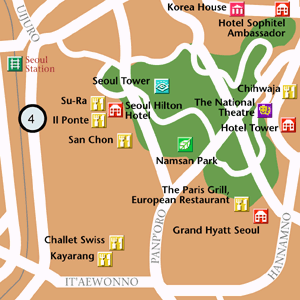 Map of Seoul Hotel Locations