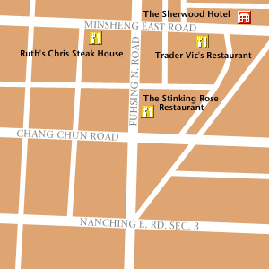 Map of Taipei Hotel Locations